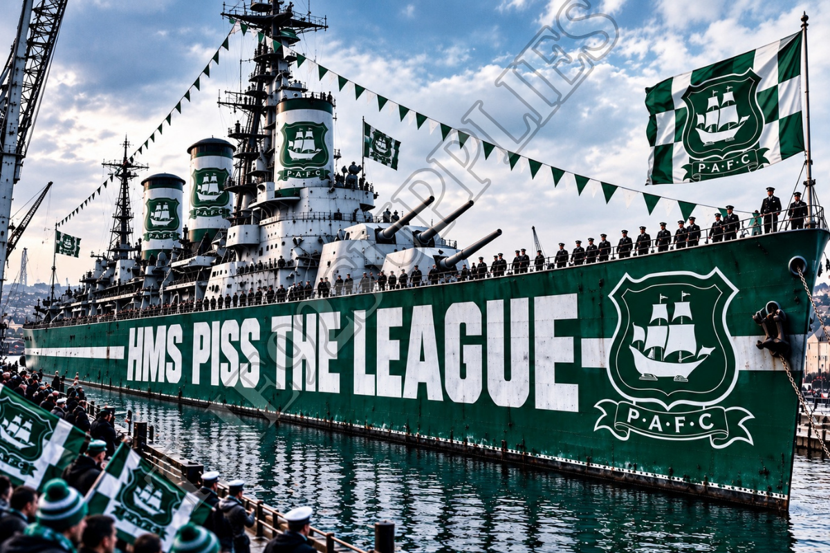 HMS piss the league x8 - Plymouth
