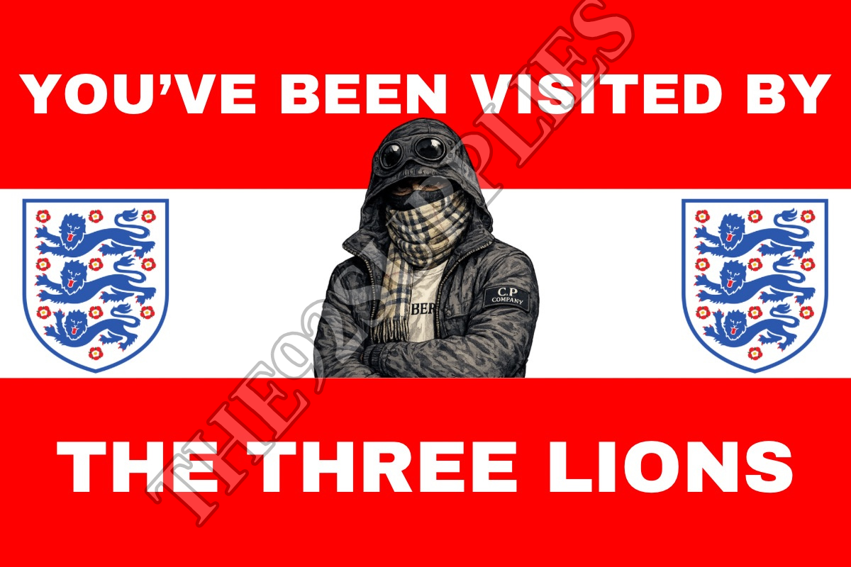 You’ve been visited by the three lions x8 - England