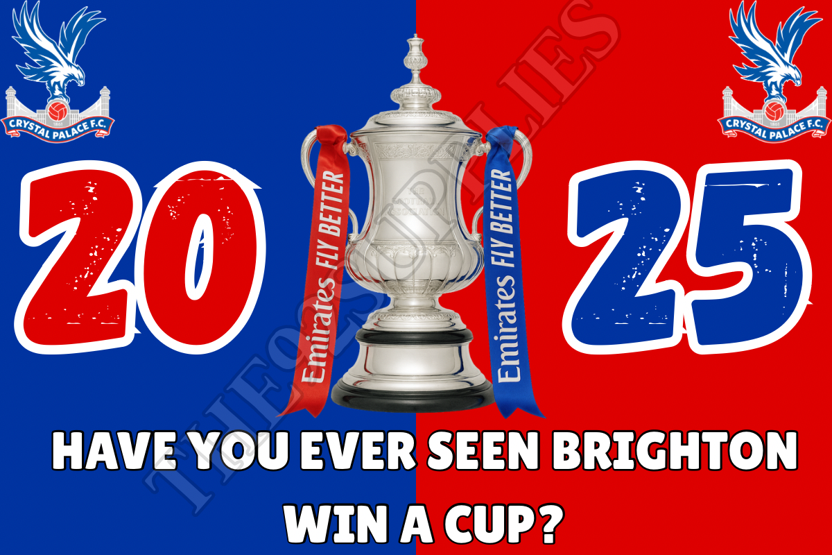 Have you ever seen Brighton win a cup ? - Crystal Palace