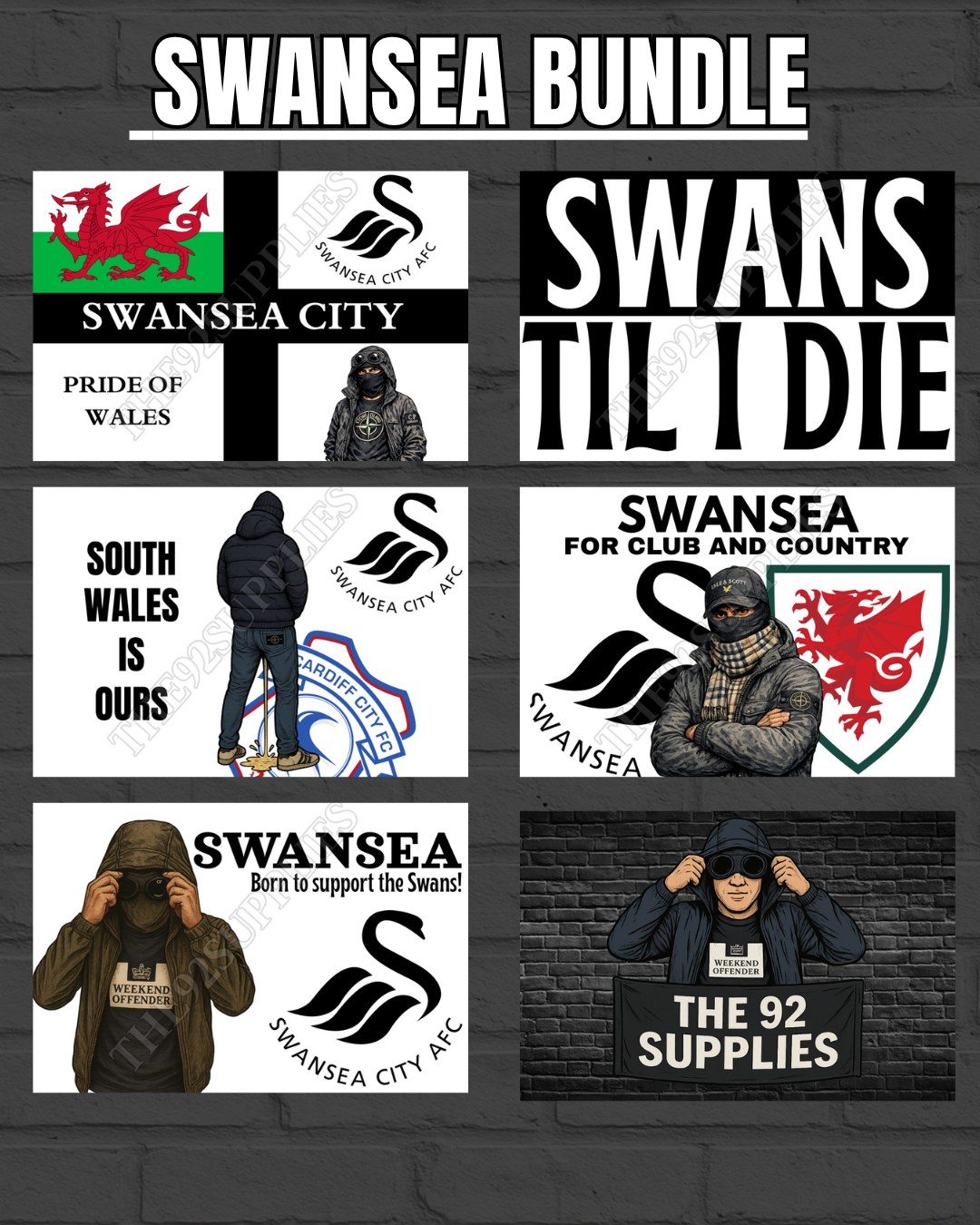 Swansea Sticker bundle