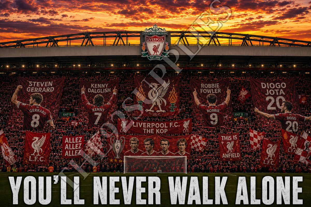 You’ll never walk alone x8 - Liverpool