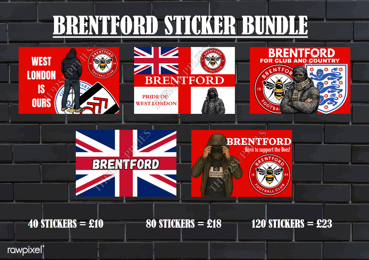 Brentford Sticker Bundle