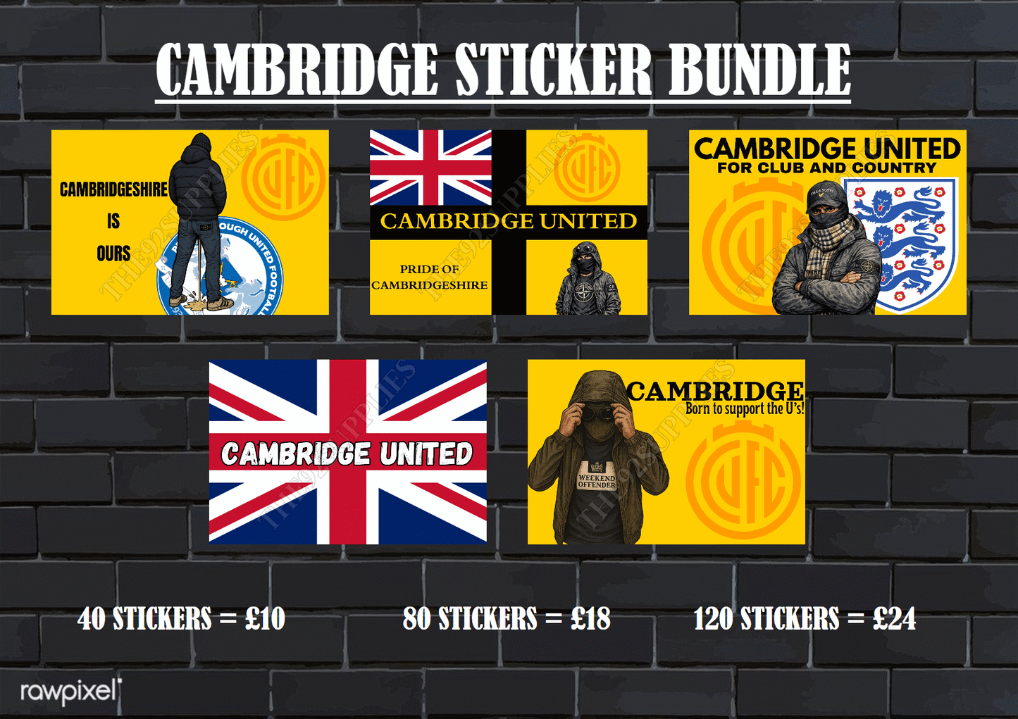 Cambridge united Sticker bundle