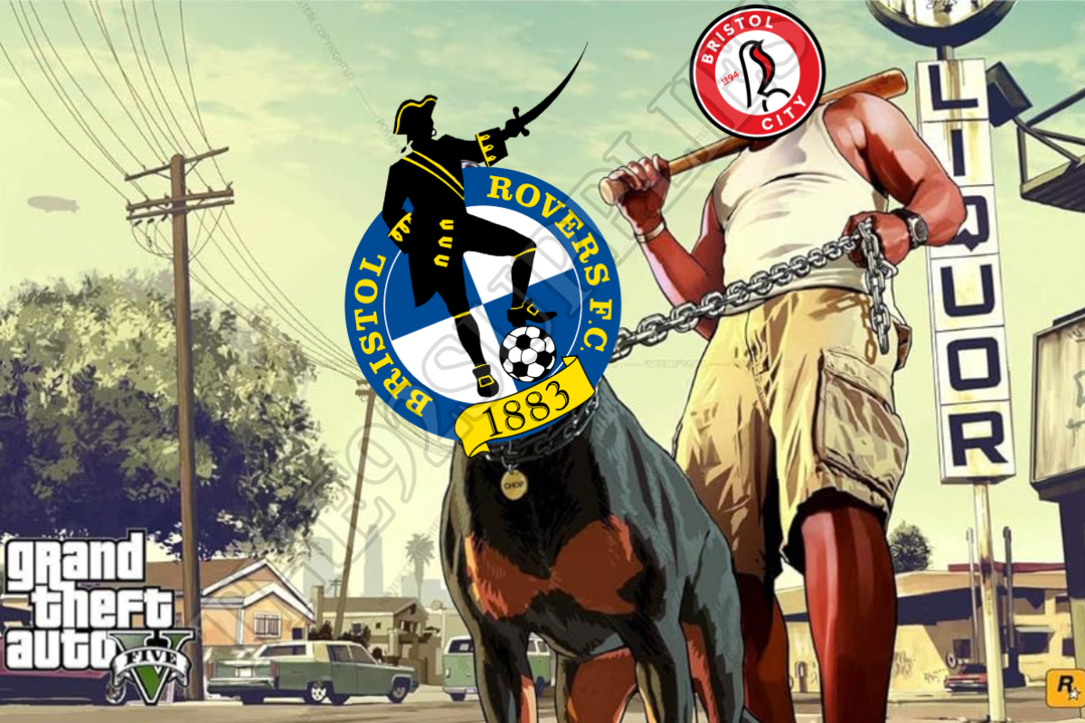 Bristol rovers held on a lead by Bristol City x8 - Bristol City