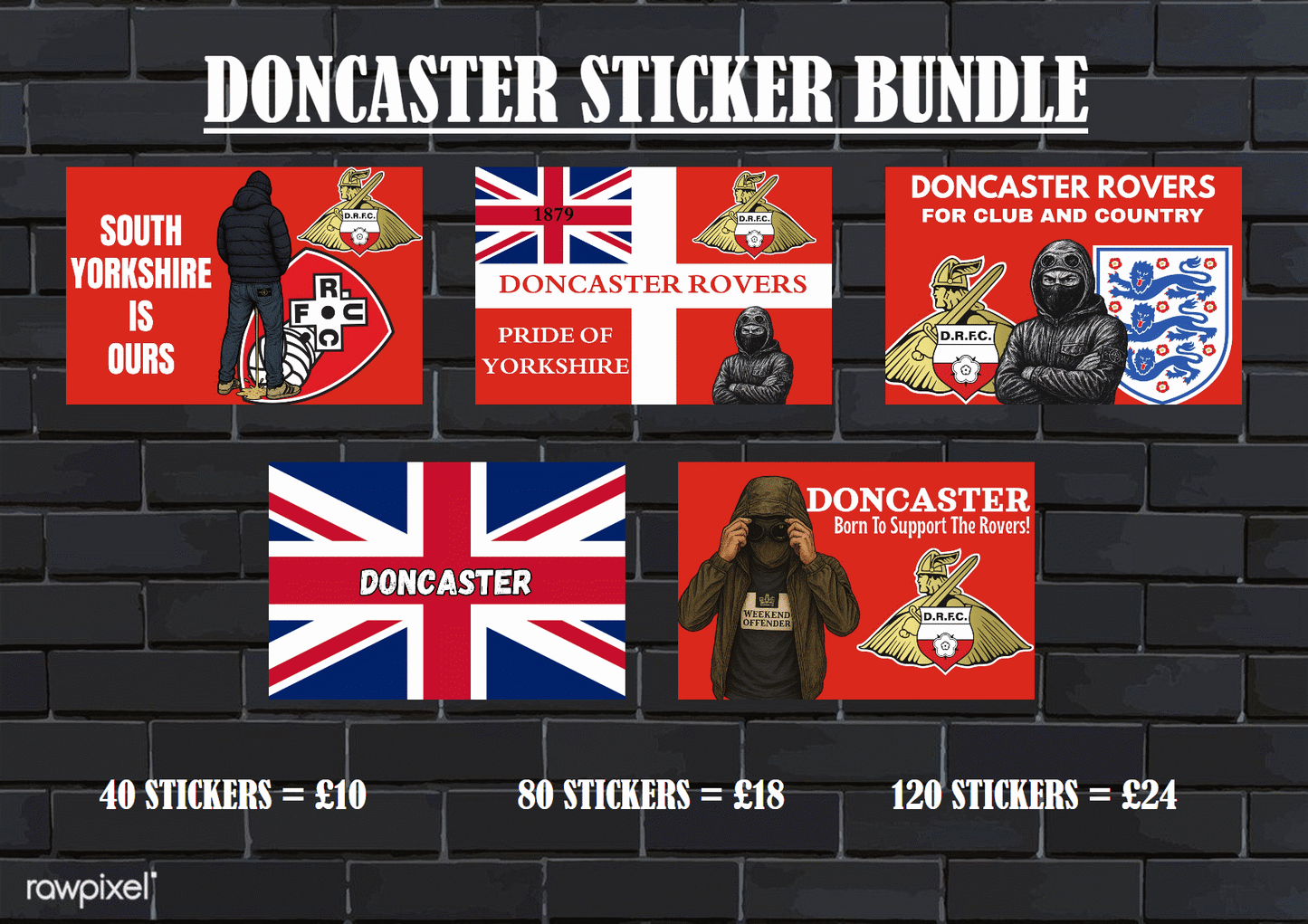 Doncaster Rovers Sticker bundle