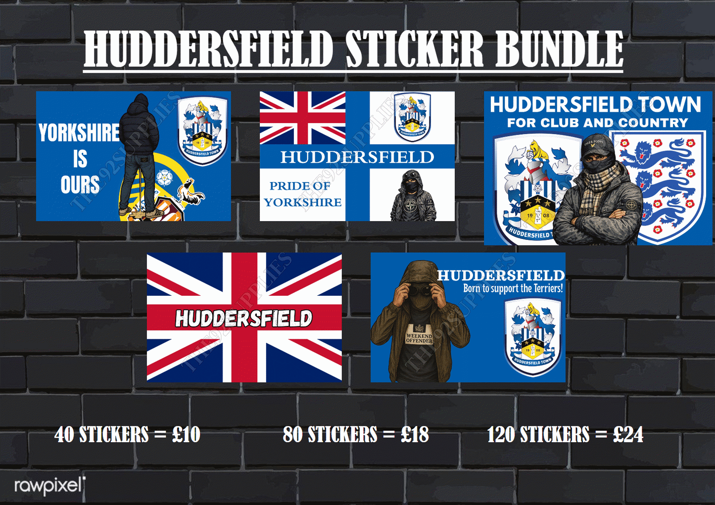 Huddersfield Sticker bundle