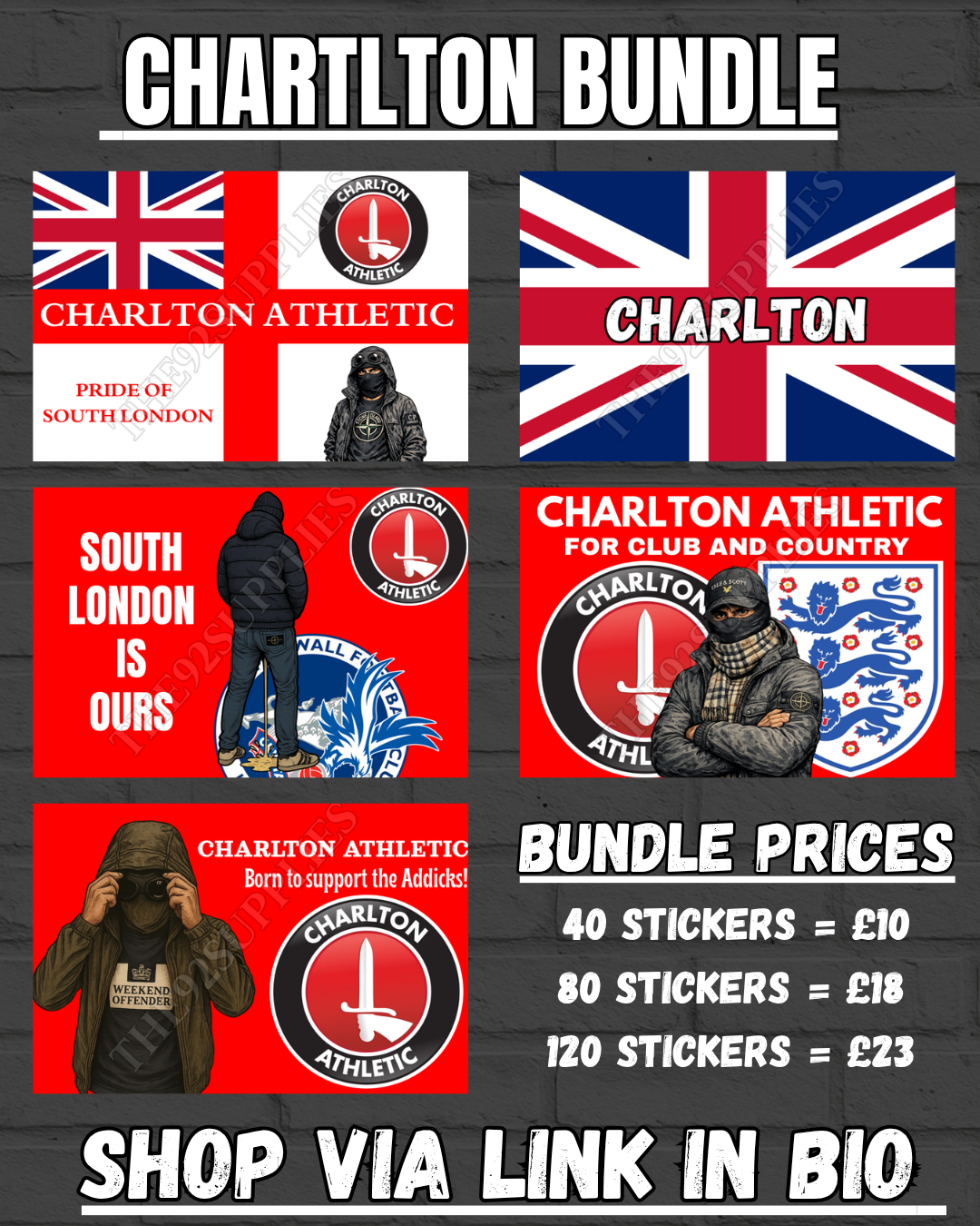 Charlton Sticker Bundle