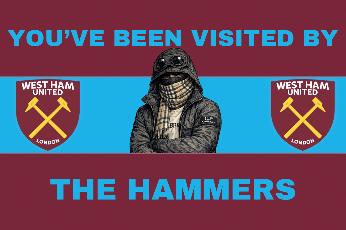 You’ve been visited by the hammers - West Ham United