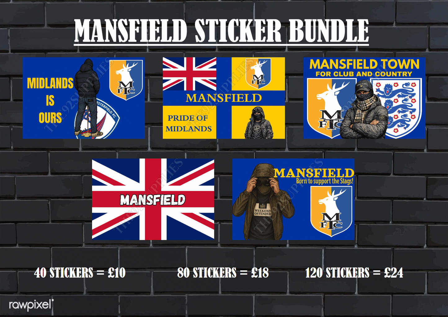 Mansfield Sticker bundle