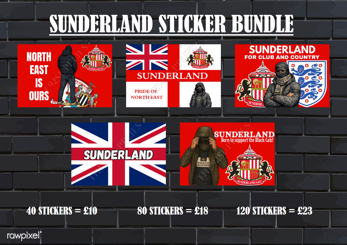 Sunderland Sticker Bundle