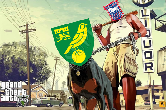 Norwich held on a lead by Ipswich - Ipswich