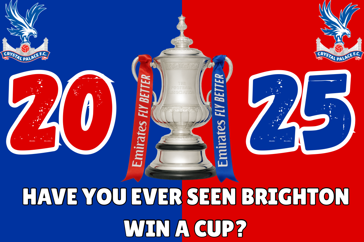 Have you ever seen Brighton win a cup ? - Crystal Palace