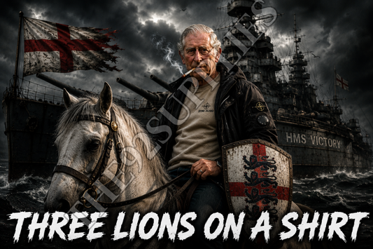 Three lions on a shirt ( King Charles) x8 - England