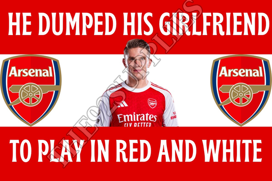 He dumped his girlfriend to play in red and white x8 - Arsenal