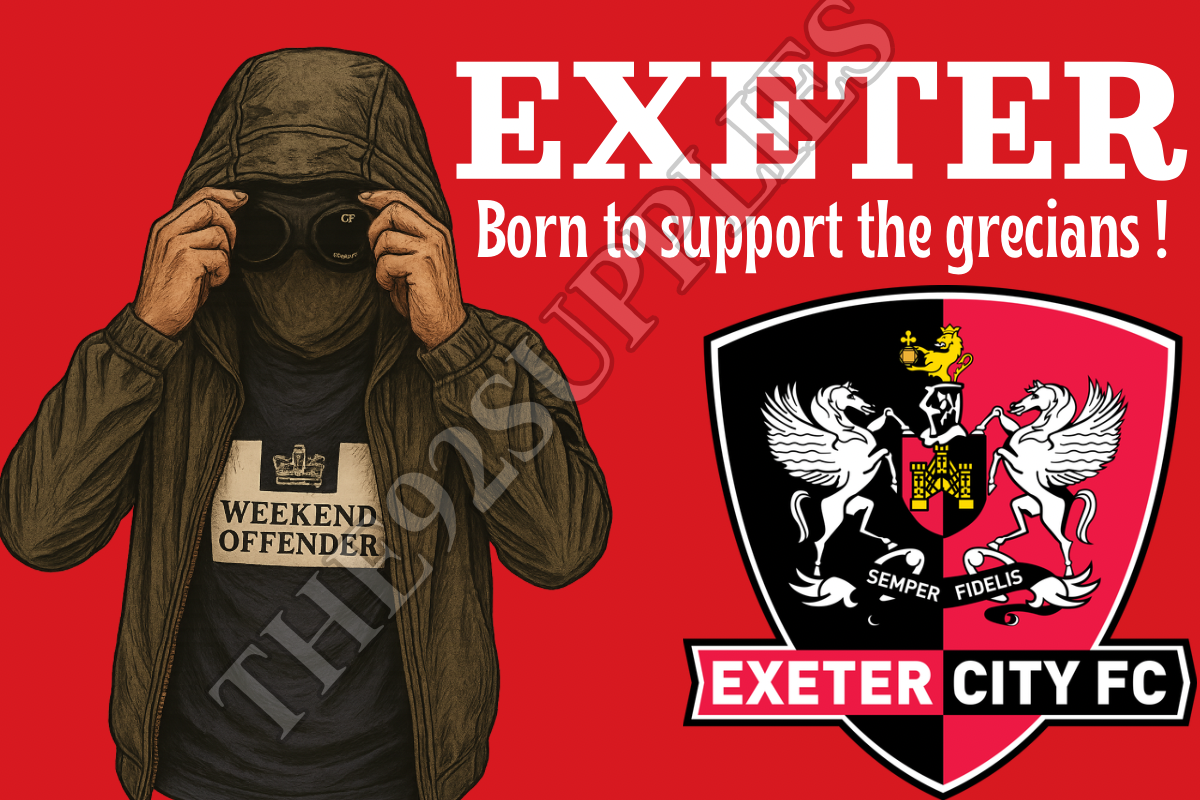 Born to support the grecians x8 - Exeter city