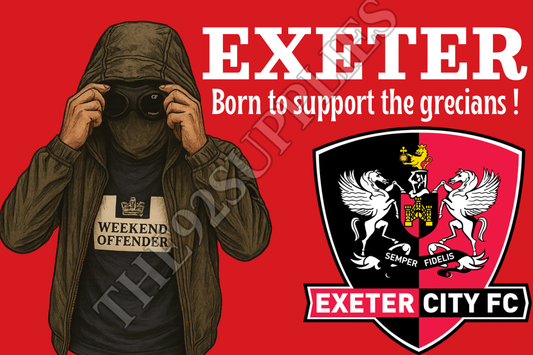 Born to support the grecians x8 - Exeter city
