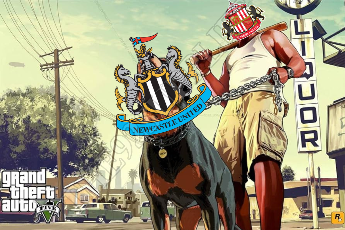 Newcastle held on a lead by Sunderland x8 - Sunderland