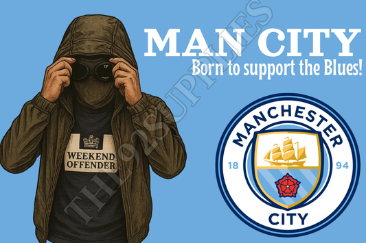 Born to support the blues x8 - Manchester City