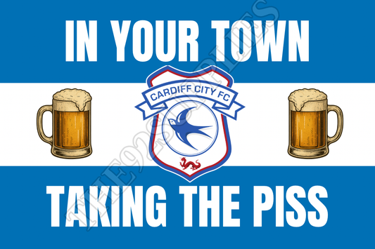 In your town taking the piss - Cardiff city