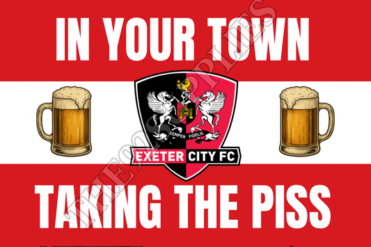 In your town taking the piss x8 - Exeter city