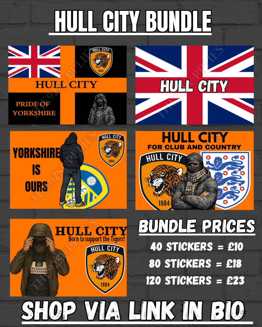 Hull city sticker bundle