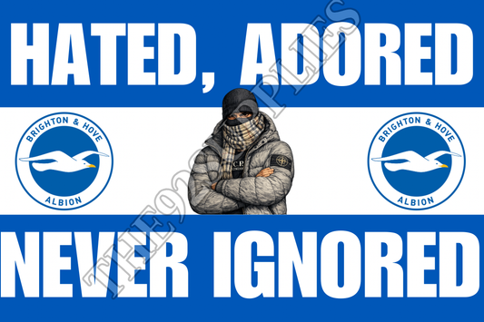 Hated. Adored. Never ignored x8 - Brighton