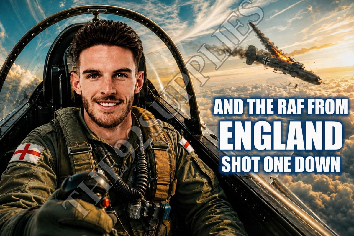 And the raf from England shot one down x8 - England