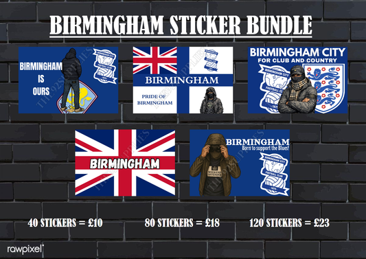 Birmingham City Sticker bundle