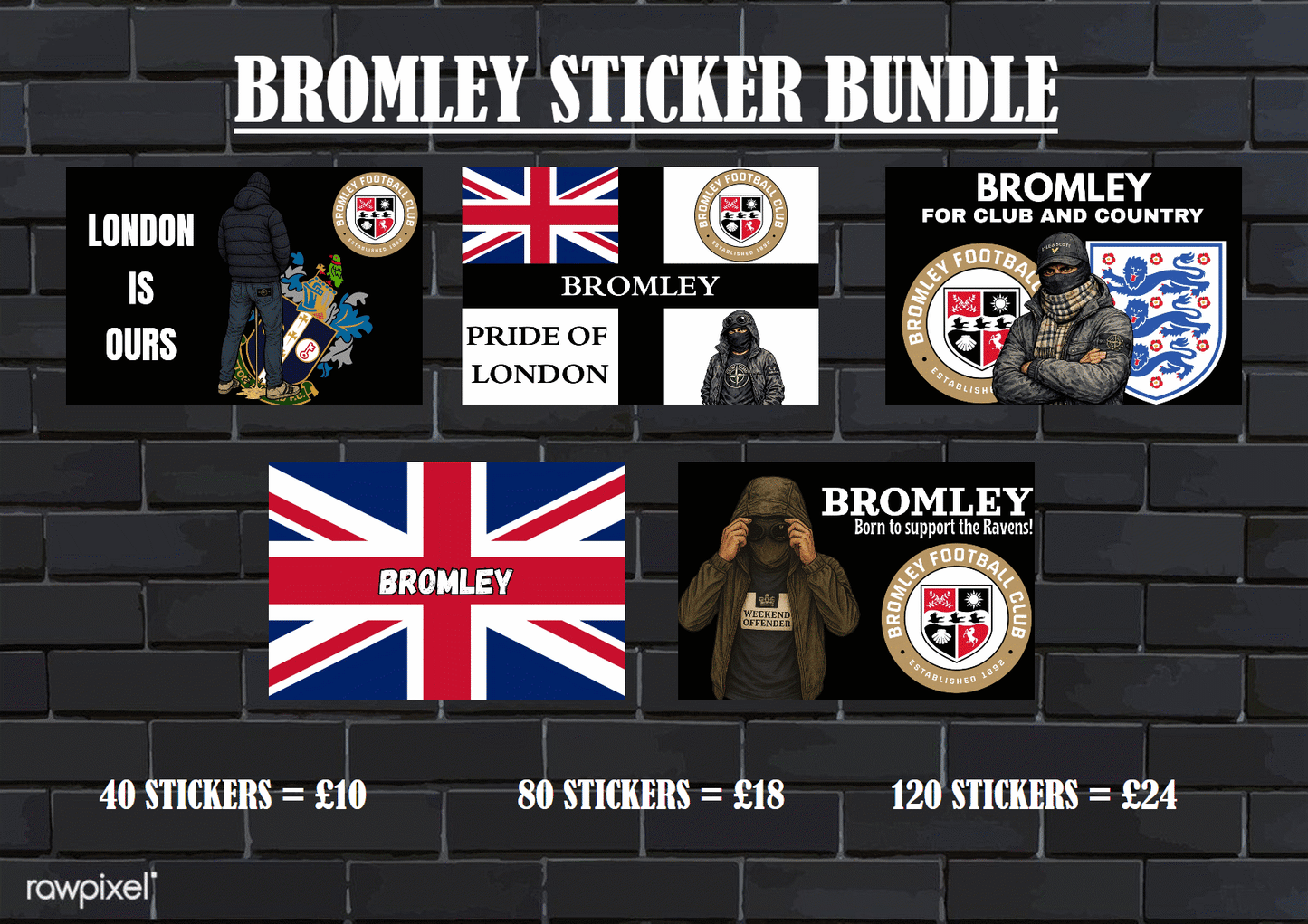 Bromley Sticker bundle