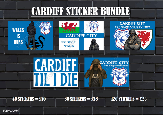 Cardiff City Sticker bundle