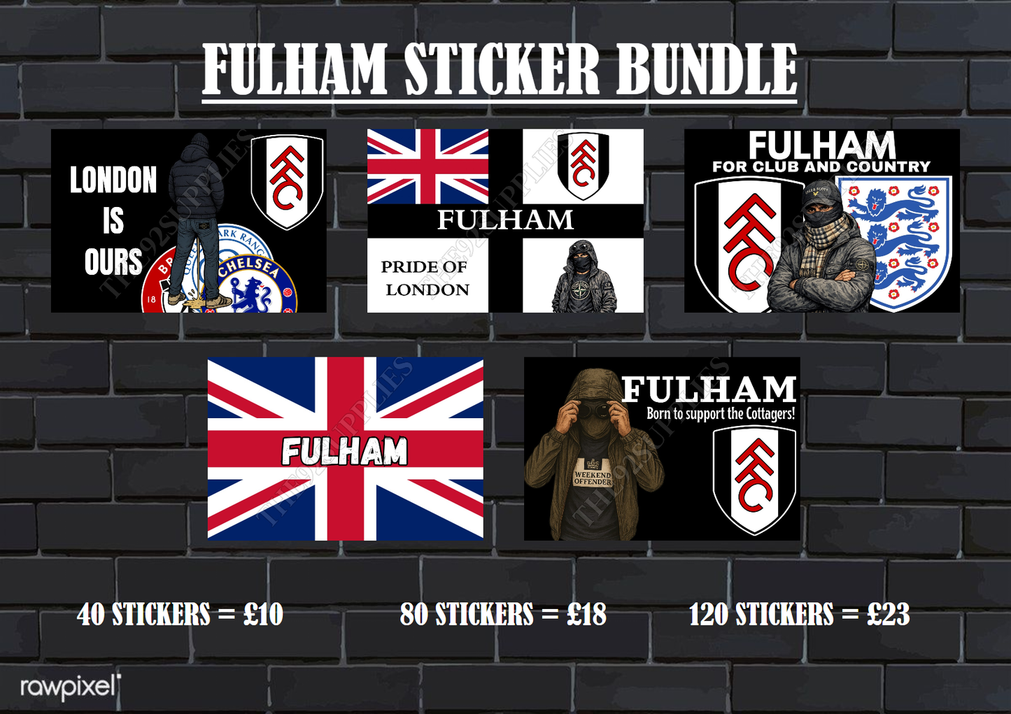 Fulham Sticker bundle