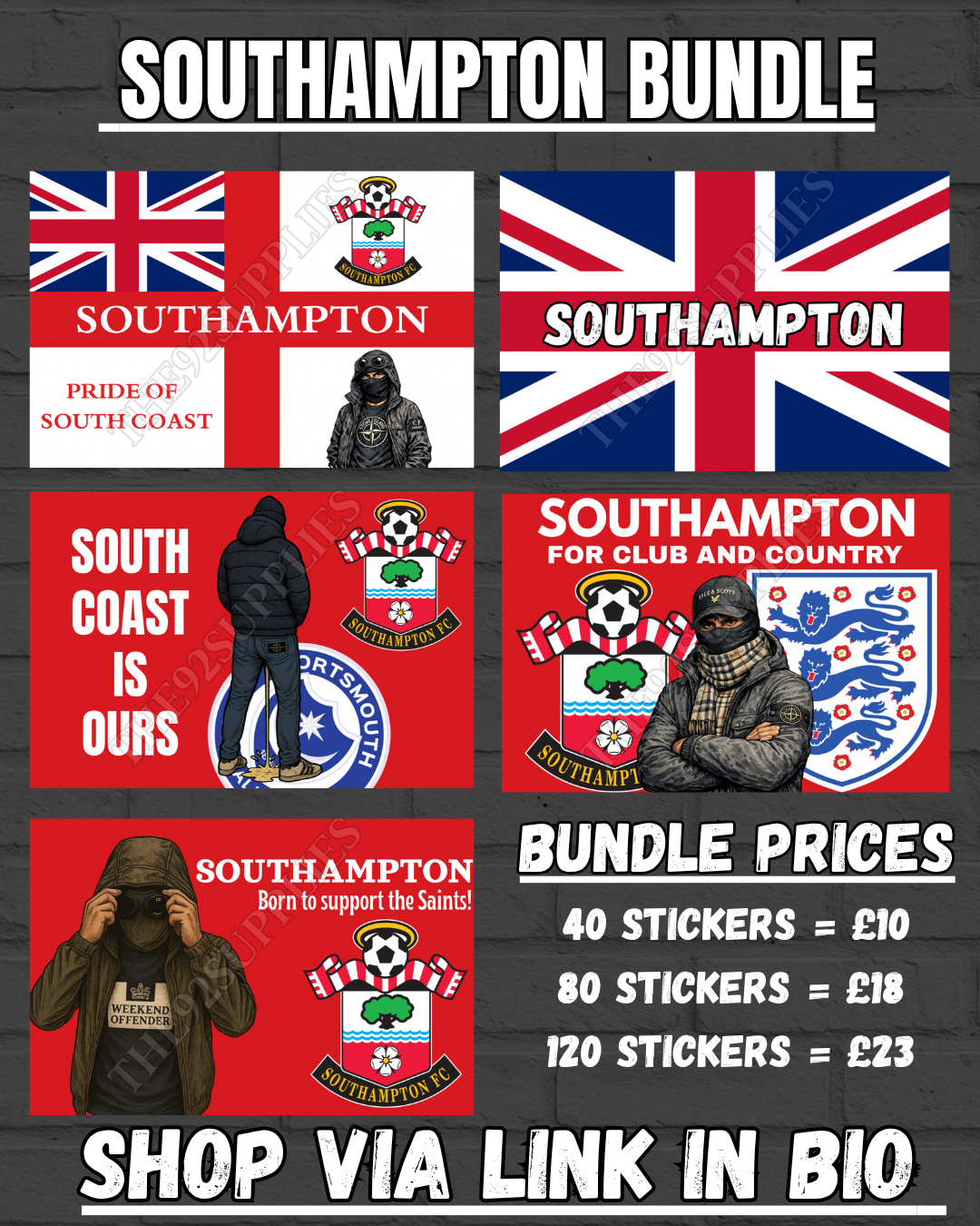 Southampton Sticker Bundle