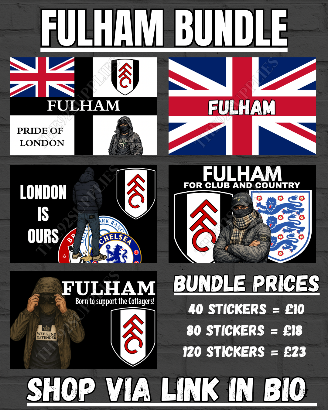 Fulham Sticker Bundle