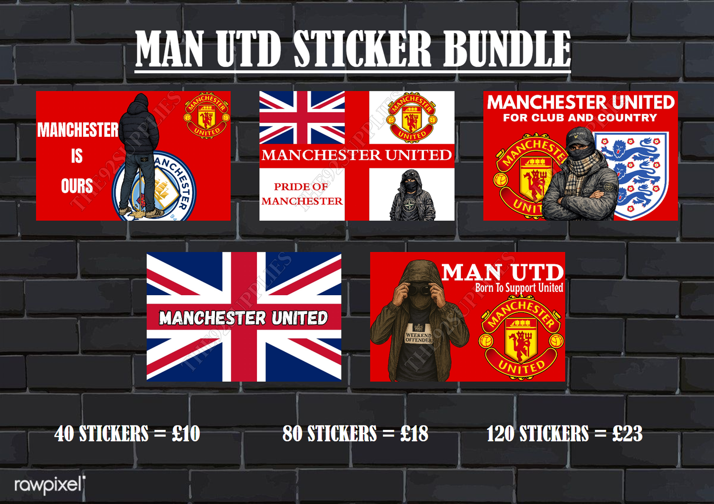 Man Utd Sticker bundle