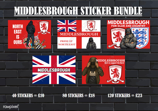Middlesbrough sticker bundle
