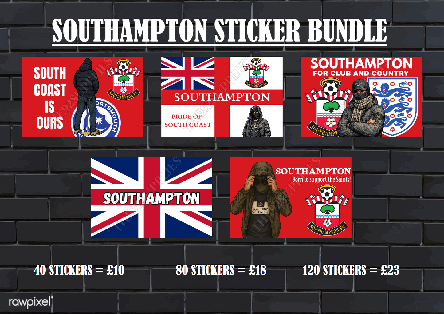 Southampton Sticker Bundle