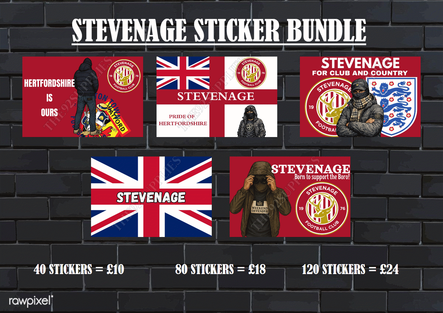 Stevenage Sticker bundle
