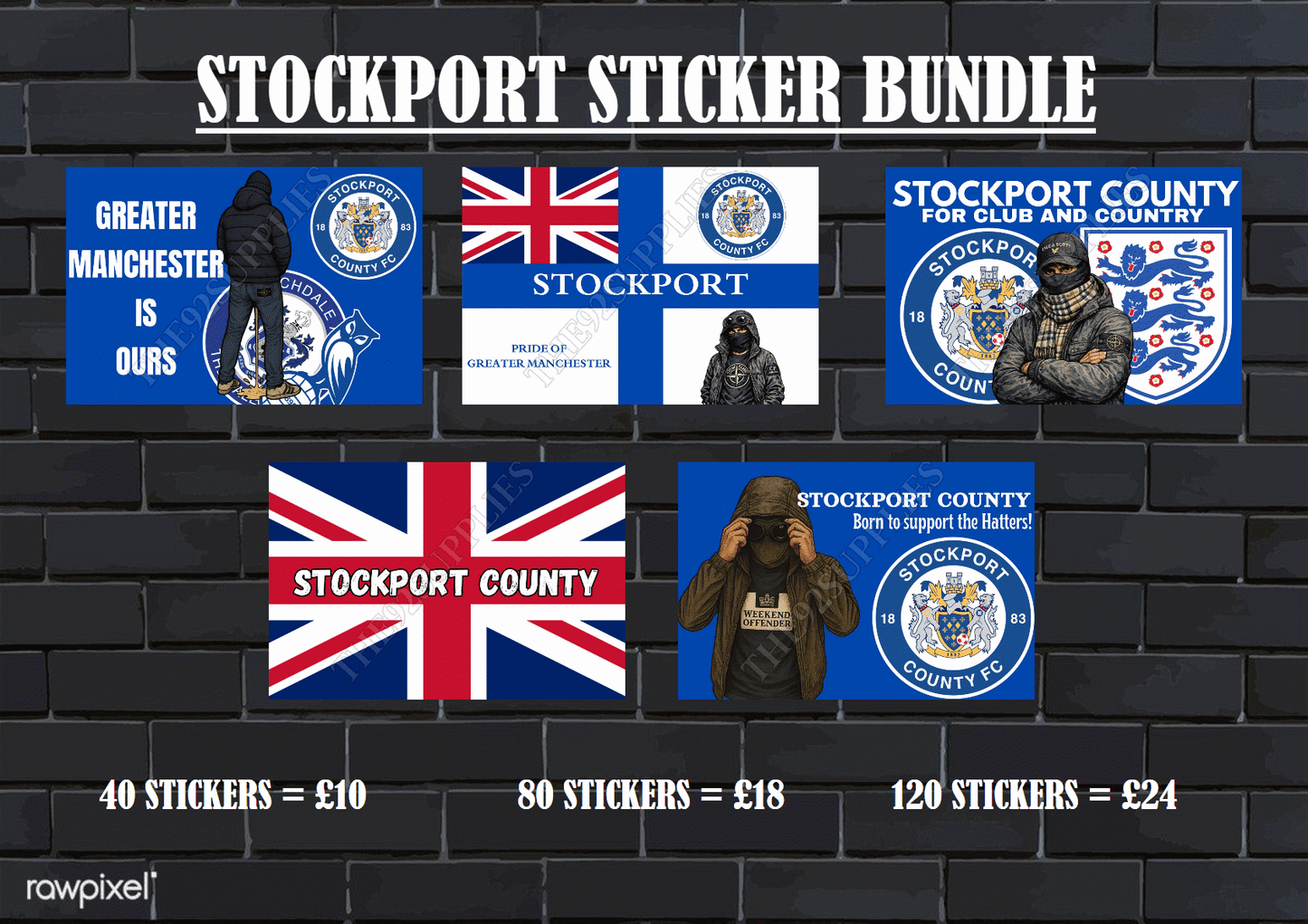Stockport Sticker bundle