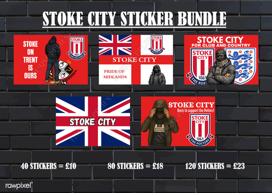 Stoke city sticker bundle