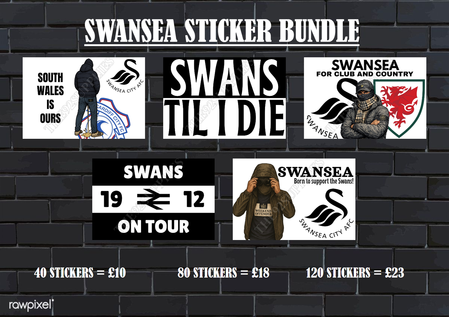 Swansea Sticker bundle